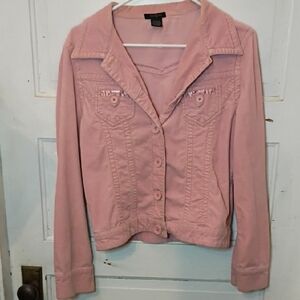 Forever 21 Light Pink Jean Jacket